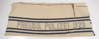 Preussische Polizei 1928, Wolldecke in gutem Zustand,...