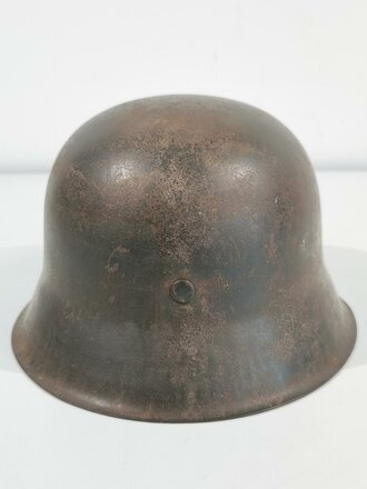 Heer, Stahlhelm Modell 1942. In allen Teilen zusammengehöriges Stück, Hersteller clk 64