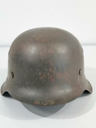 Heer, Stahlhelm Modell 1942. In allen Teilen zusammengehöriges Stück, Hersteller clk 64