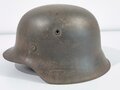 Heer, Stahlhelm Modell 1942. In allen Teilen zusammengehöriges Stück, Hersteller clk 64