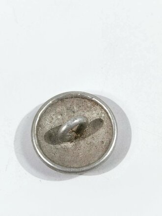 Knopf für die Feldbluse der Wehrmacht, Aluminium 19mm. gebraucht, sie erhalten ein ( 1 ) Stück