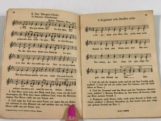 Das neue Soldaten-Liederbuch, Textbuch mit Melodien 2 stimmig, Heft 1, 80 Seiten, gebraucht