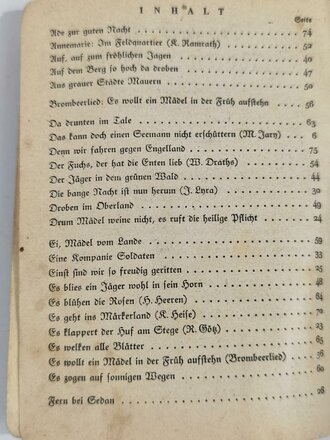 Das zweite neue Soldaten Liederbuch - Textbuch mit Melodien, 2. stimmig, Band II, 74 Seiten, gebraucht