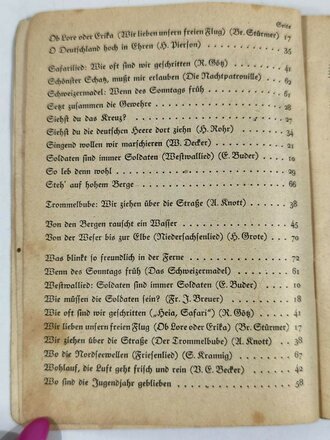 Das zweite neue Soldaten Liederbuch - Textbuch mit Melodien, 2. stimmig, Band II, 74 Seiten, gebraucht