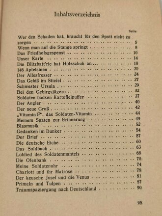 "VB-Feldpost - Soldaten Alltag 1.Folge", 1944, 96 Seiten, gebraucht