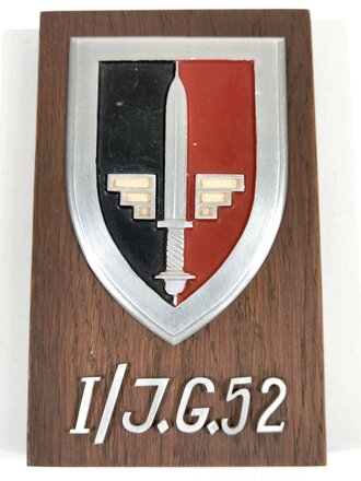 Luftwaffe Wappen der 1. Staffel Jagdgeschwader 52 , 12 x 19,5cm