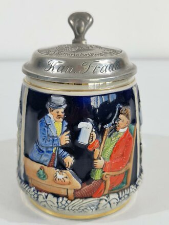 Erinnerungskrug 0,5 Liter "5.Batterie Art.Rgt.Nbg. Weihnachten 1934 ". Unbeschädigt, gebraucht