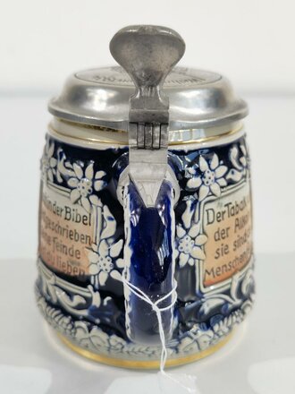 Erinnerungskrug 0,5 Liter "5.Batterie Art.Rgt.Nbg. Weihnachten 1934 ". Unbeschädigt, gebraucht