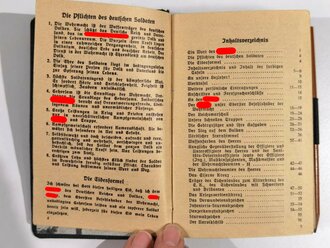 "Der Soldatenfreund, Taschenjahrbuch für die Wehrmacht 1942" nicht ausgefüllt