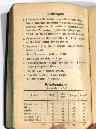 "Der Soldatenfreund, Taschenjahrbuch für die Wehrmacht 1942" nicht ausgefüllt