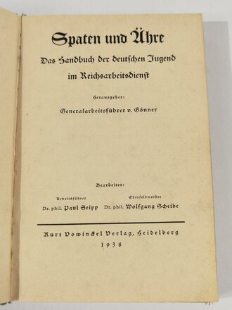 "Spaten und Ähre. Das Handbuch der deutschen...