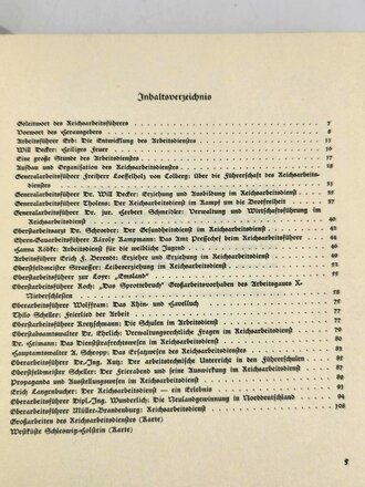 "Jahrbuch des Reichsarbeitsdienstes 1936", 113 Seiten, über DIN A5, gebraucht