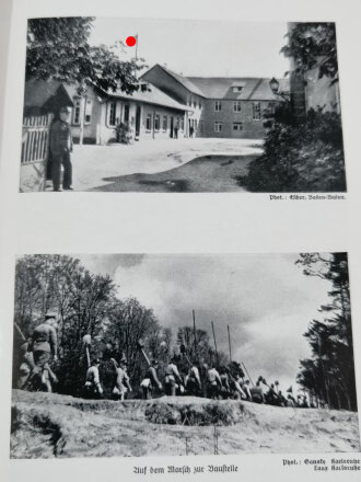 "Grenzland Baden - Spaten zur Hand" XXVII Gau Baden, datiert 1939, 340 Seiten, über DIN A5