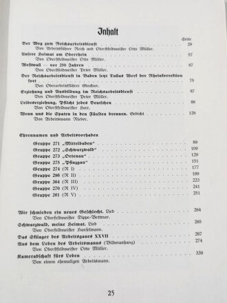 "Grenzland Baden - Spaten zur Hand" XXVII Gau Baden, datiert 1939, 340 Seiten, über DIN A5