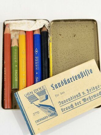 Pack "Landkartenstifte" für den Innendienst und Feldgebrauch der Wehrmacht
