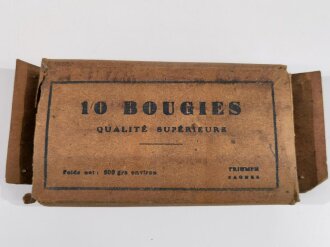 Frankreich 2.Weltkrieg, Packung Kerzen, wohl Kriegsbeute. Breite der packung 19cm