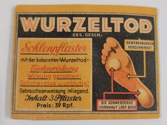 "Wurzeltod" Sohlenpflaster, Preis in Reichsmark