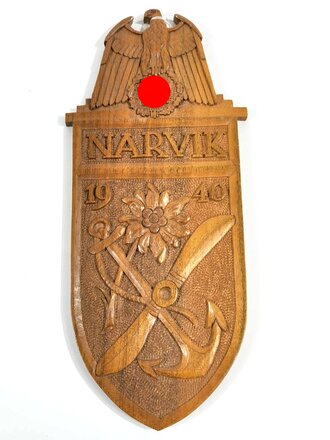 Geschnitztes Wandbild "Narvik 1940" Maße...