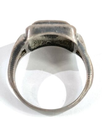 Fingerring aus "900" Silber, Innen graviert " Polarfeldzug 1939" stark getragenes Stück