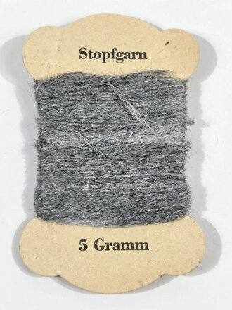 5 Gramm Stopfgarn Feldgrau 6 x10cm
