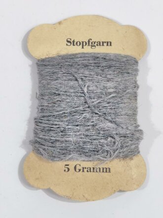 5 Gramm Stopfgarn Feldgrau 6 x10cm