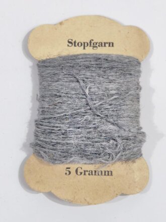 5 Gramm Stopfgarn Feldgrau 6 x10cm