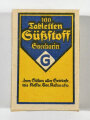 Pack "100 Tabletten Süßstoff Saccarin" ungeöffnet. Ein ( 1 ) Stück aus der originalem Umverpackung