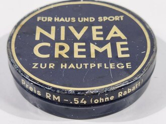 Blechdose " Nivea Creme" Preis in Reichsmark, Durchmesser 75mm