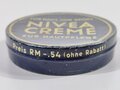 Blechdose " Nivea Creme" Preis in Reichsmark, Durchmesser 75mm