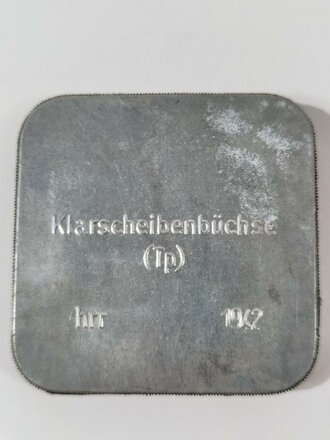 Klarscheibenbüchse ( Tp ) datiert 1942, ungeöffnet