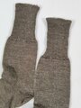 Paar feldgraue Wollsocken