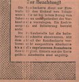 Raucherkarte Landeswirtschaftsamt Wiesbaden, Gültig vom 29.5 bis 25.6.1944