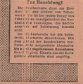 Raucherkarte Landeswirtschaftsamt Wiesbaden, Gültig vom 29.5 bis 25.6.1944