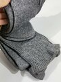 6 Paar feldgraue Wollsocken mit Banderole