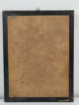 Dienstzeiturkunde für einen Angehörigen im Artillerie Regiment 33 von 1938. Original gerahmt, Maße des Rahmens 32 x 42cm