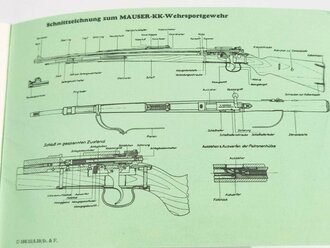 REPRODUKTION "Anleitung für die Handhabung und Instandhaltung des Mauser KK Wehrsportgewehers Kal.22 Land für Büchsen", 24 Seiten 