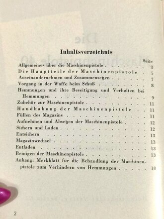 REPRODUKTION "Die Maschinenpistole 40 ", 21...