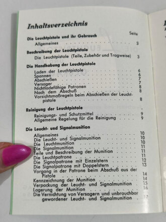 REPRODUKTION "Die Leuchtpistole und ihr Gebrauch", 20 Seiten, DIN A6