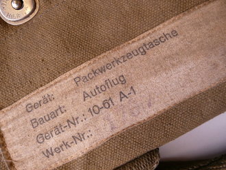 Packwerkzeugtasche Fallschirmjäger, gebrauchtes Stück in gutem Zustand, schwere Ausführung