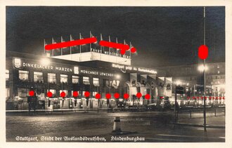Ansichtskarte "Stuttgart, Stadt der Auslandsdeutschen, Hindenburgbau"