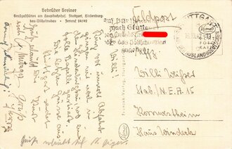 Ansichtskarte "Stuttgart, Stadt der Auslandsdeutschen, Hindenburgbau"