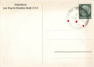 Feldpostkarte "1938 Tag der Deutschen Kunst"