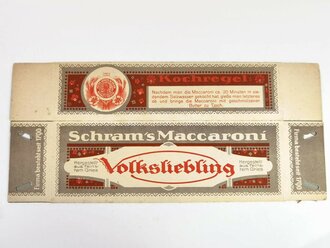 Verpackung " Schram´s Maccaroni "...