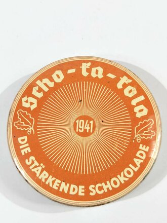 Scho-ka-kola Dose Wehrmacht Packung datiert 1941, leer