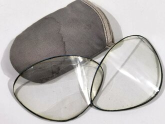 Paar Ersatzgläser für die Kradmelderbrille der Wehrmacht