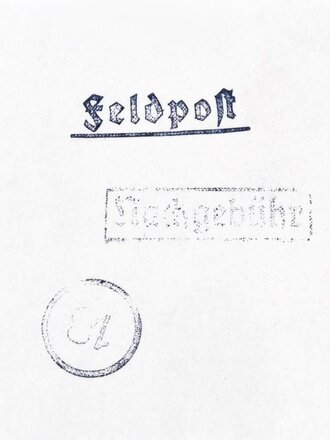 3 Stück Post / feldpost Stempel aus der Zeit des 2.Weltkrieg