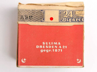 Pack "Sulima Record" Zigaretten, ungeöffnet, Steuerbanderole mit Hakenkreuz