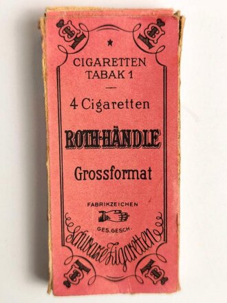 Pack "Rothhändle" Zigaretten,...