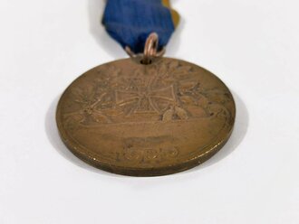 Tragbare Medaille ( für eine Fahne? ) "Gestiftet vom Krieger Gauverband Wiesenthal" Durchmesser 60mm