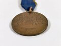 Tragbare Medaille ( für eine Fahne? ) "Gestiftet vom Krieger Gauverband Wiesenthal" Durchmesser 60mm